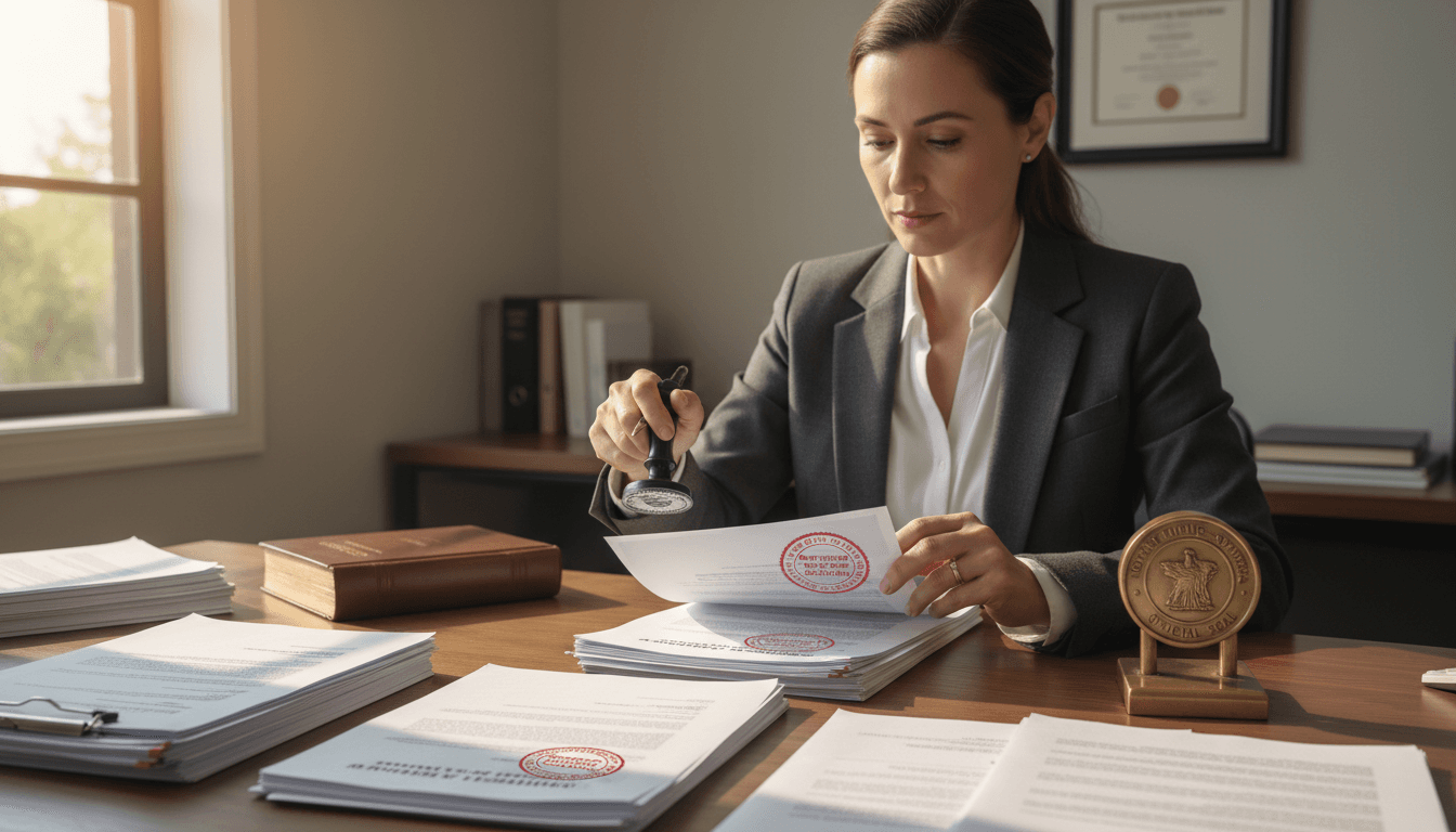 Notary Services - Official document preparation
