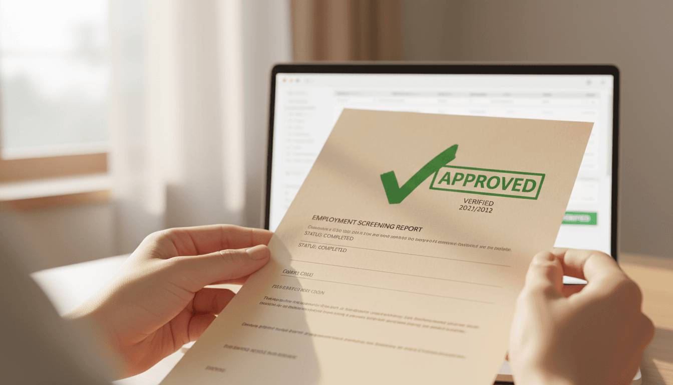 Background Checks - Verified approval documentation